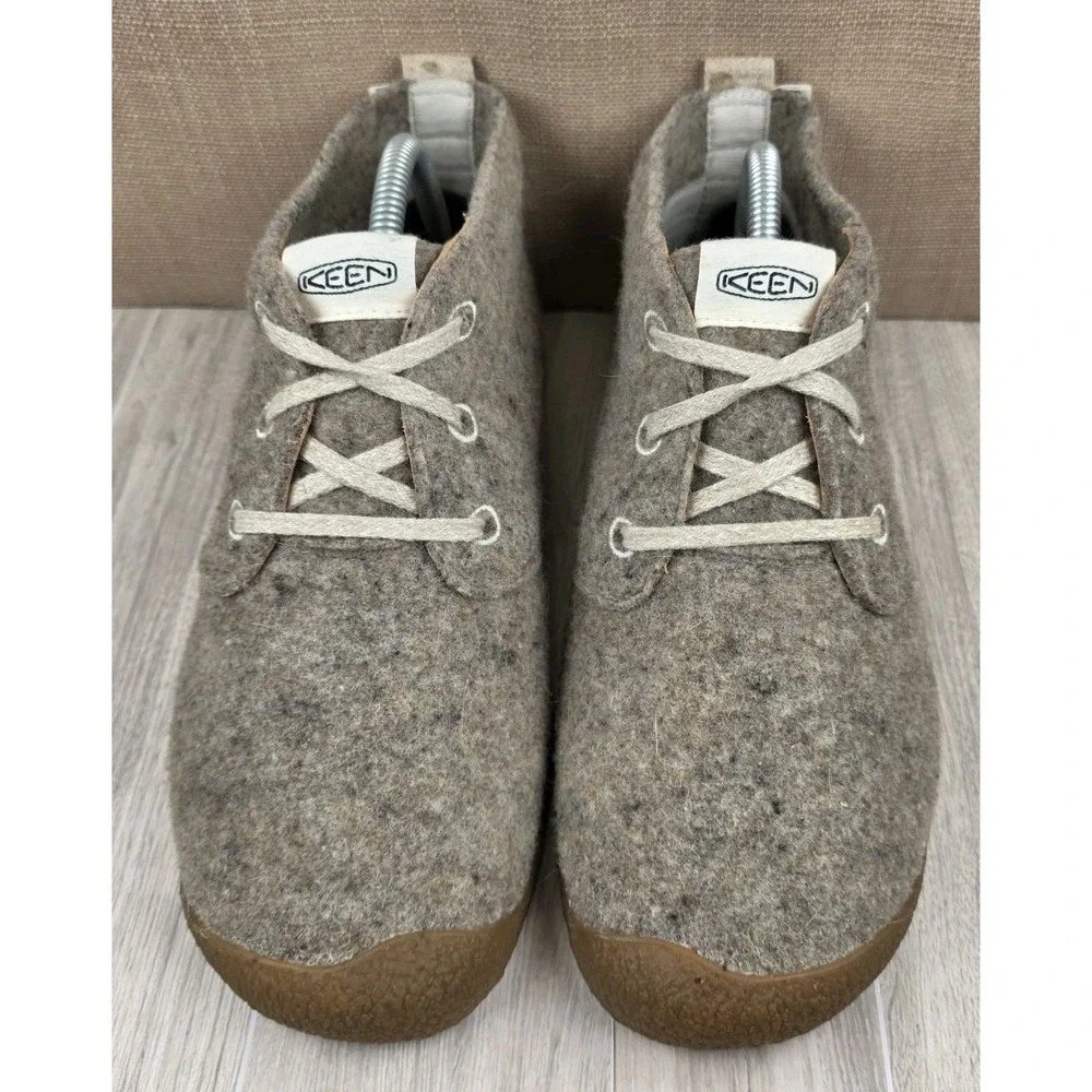 Keen Mosey Womens 9.5 Oatmeal Taupe Wool Blend Gum Sole Chukka Ankle Boots